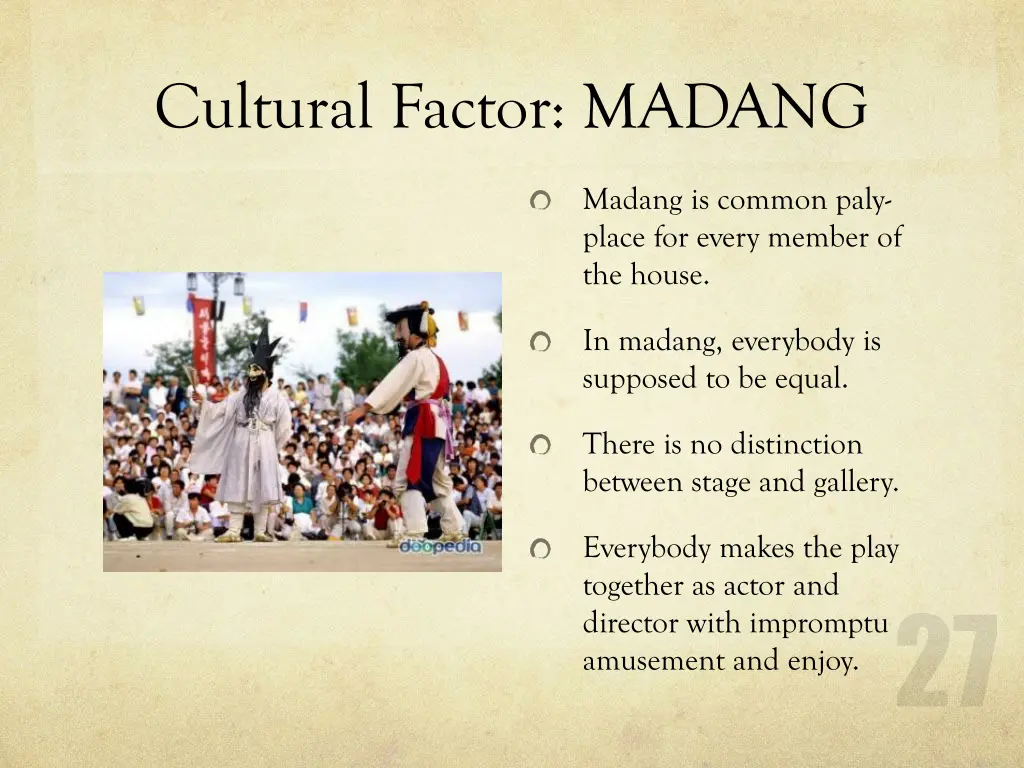 cultural factor madang