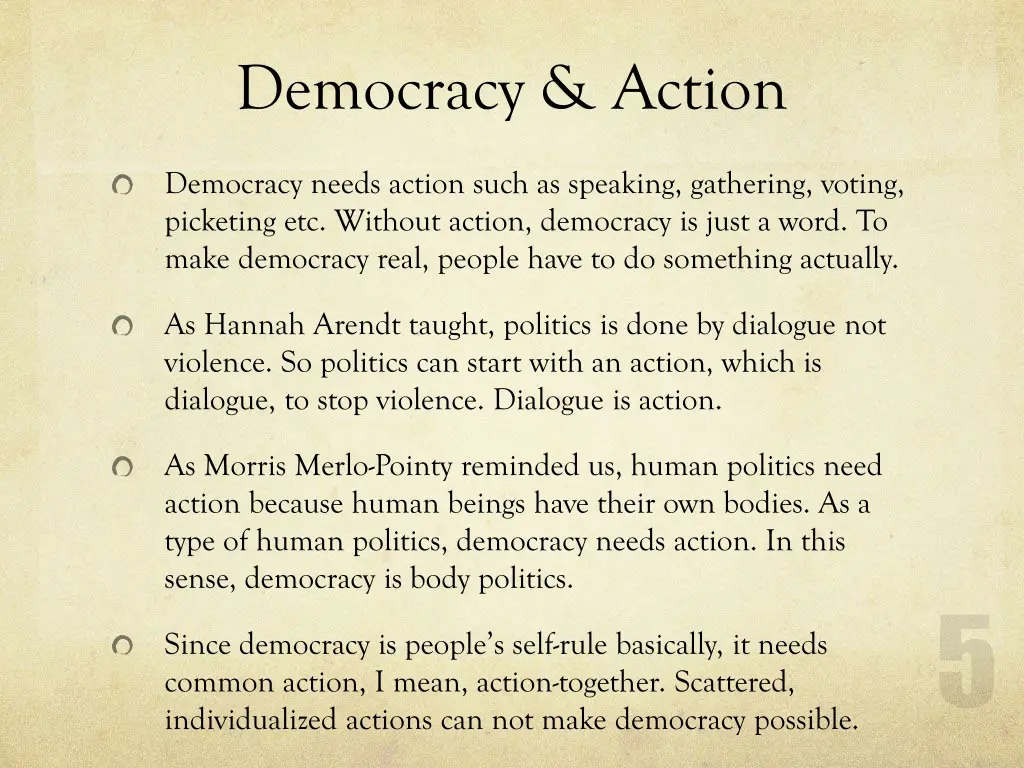 democracy action