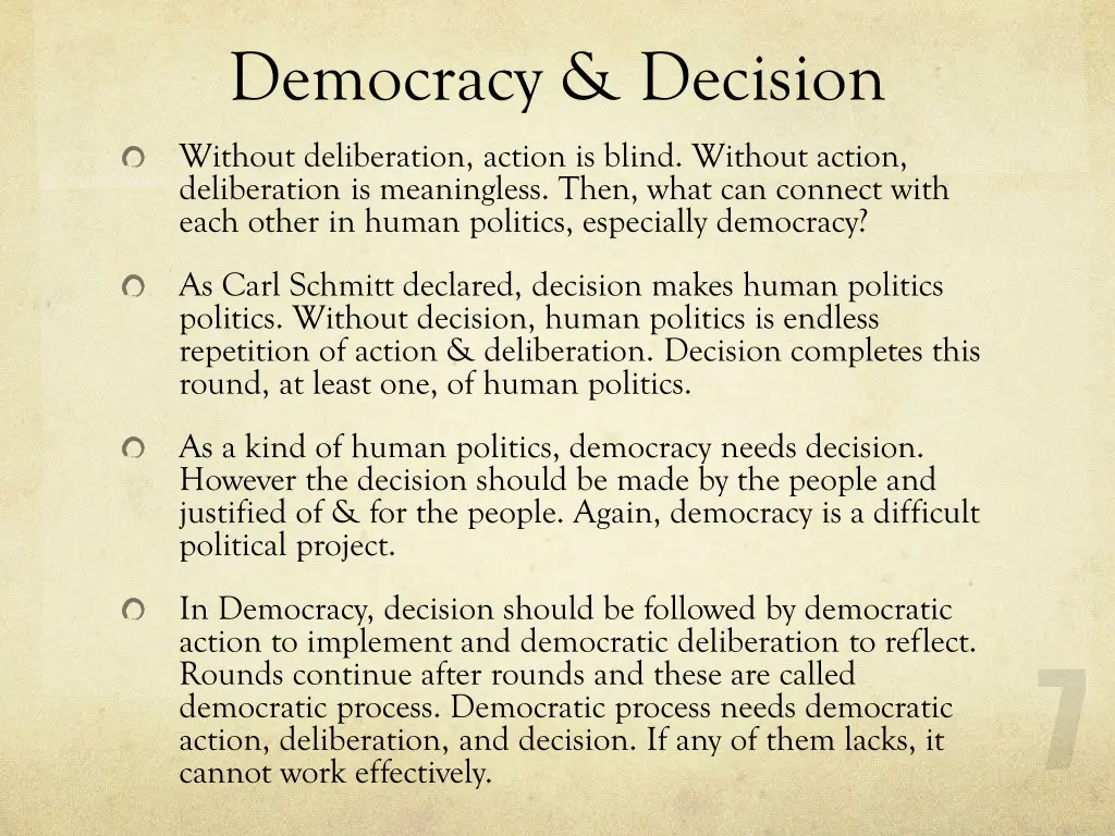 democracy decision