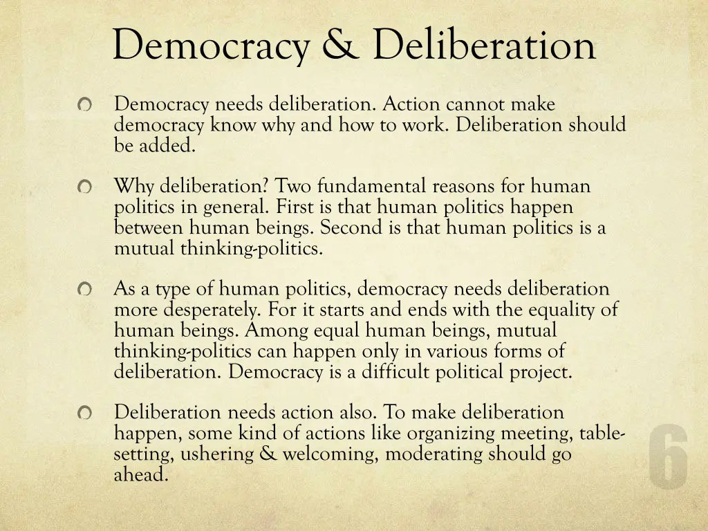 democracy deliberation