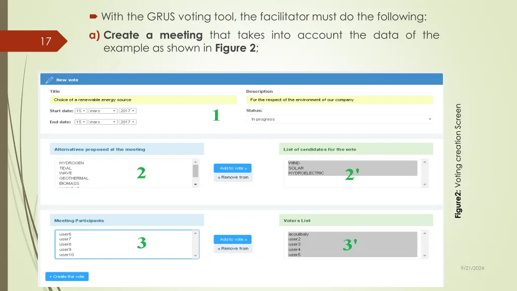 with the grus voting tool the facilitator must