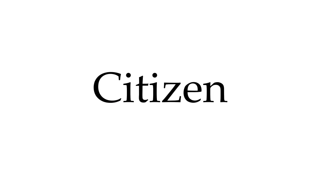 citizen