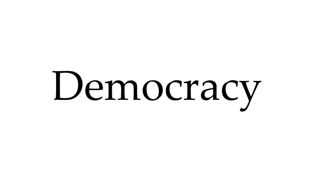 democracy