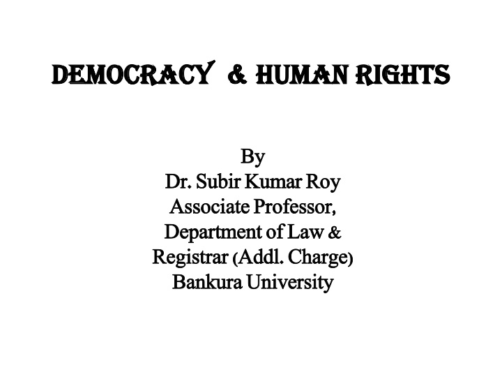 democracy human rights democracy human rights