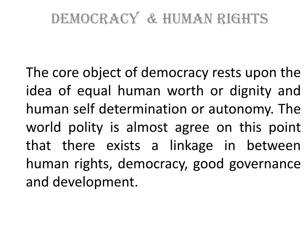 democracy human rights