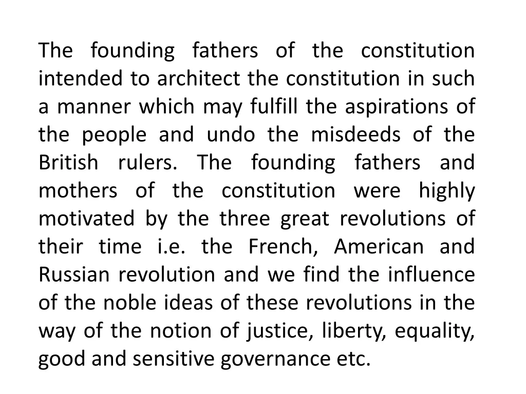 the founding fathers of the constitution intended