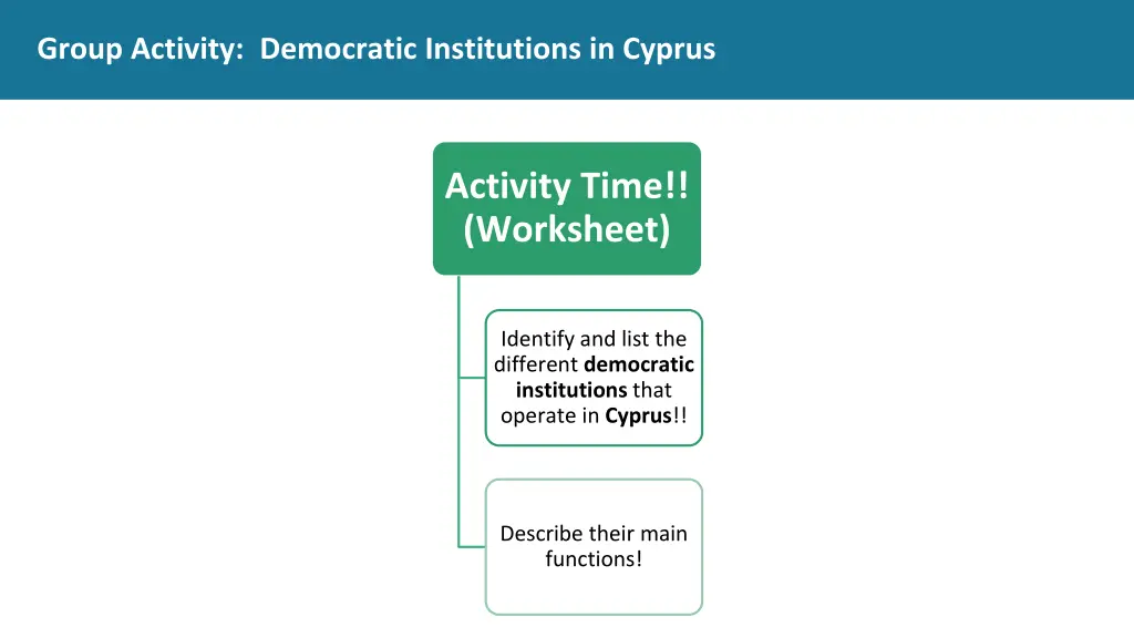 group activity democratic institutions in cyprus