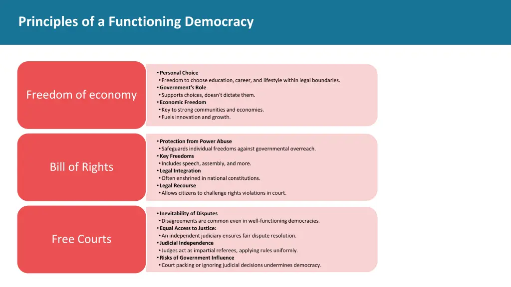 principles of a functioning democracy 8