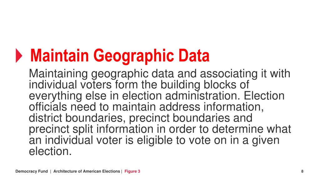 maintain geographic data