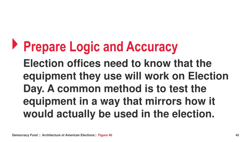 prepare logic and accuracy