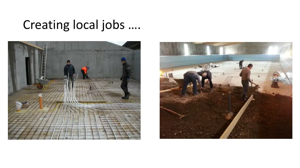 creating local jobs