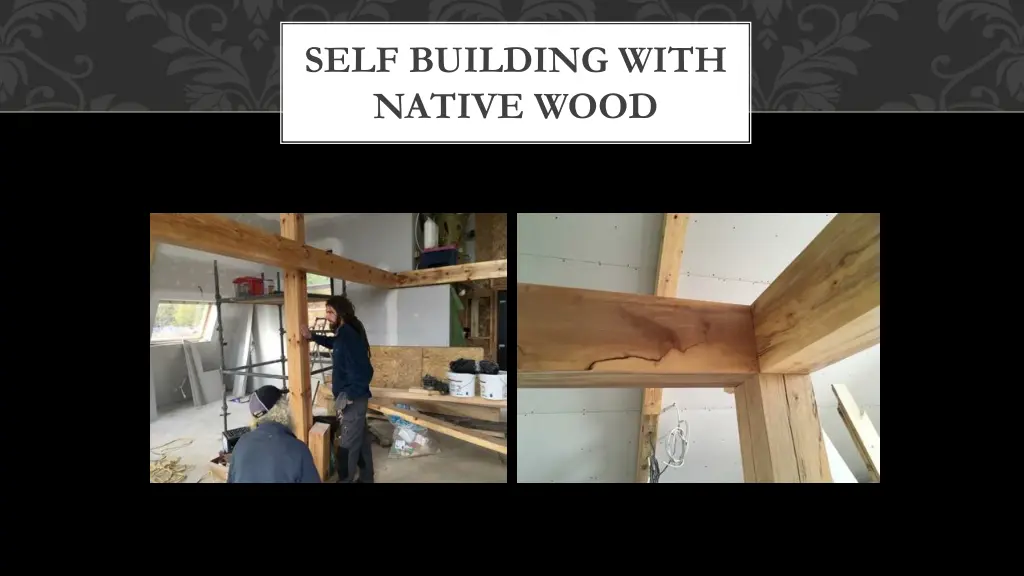 self building with native wood