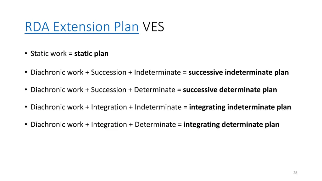 rda extension plan ves