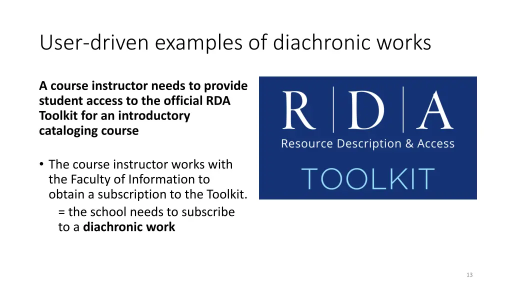 user driven examples of diachronic works 2