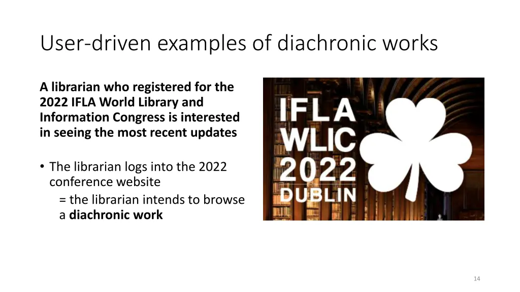 user driven examples of diachronic works 3