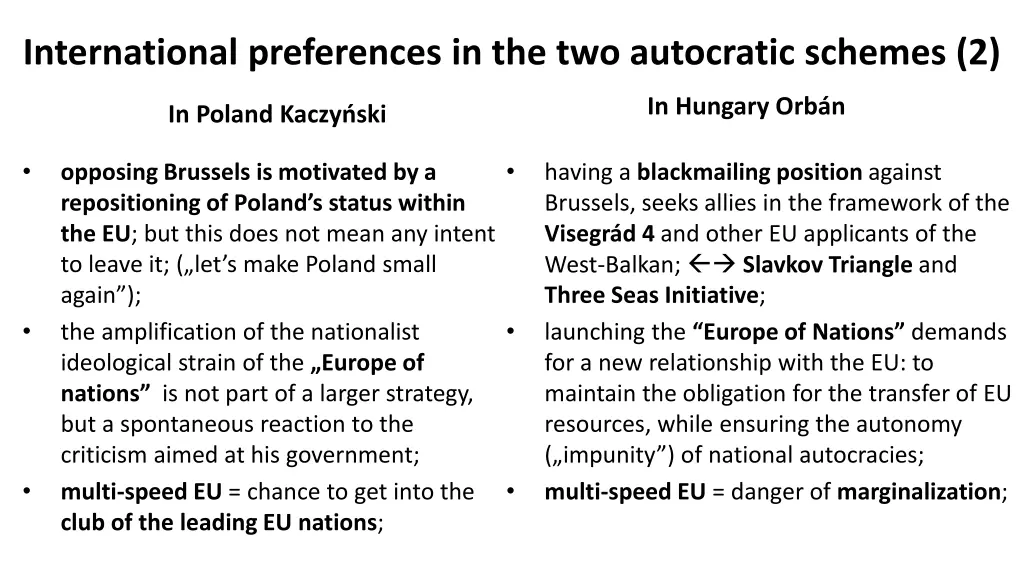 international preferences in the two autocratic 1