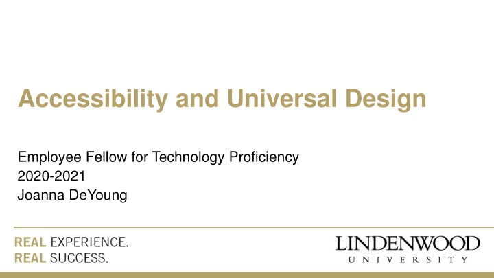 accessibility and universal design