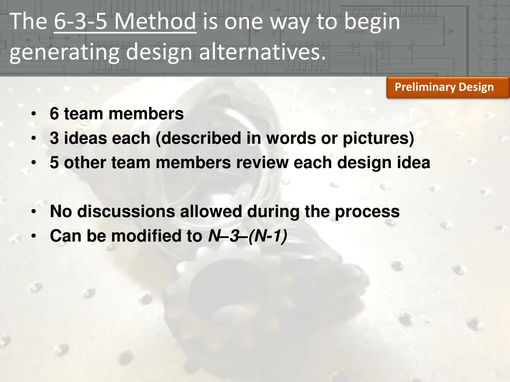 the 6 3 5 method is one way to begin generating