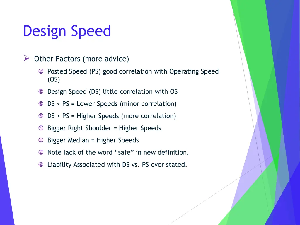 design speed 4