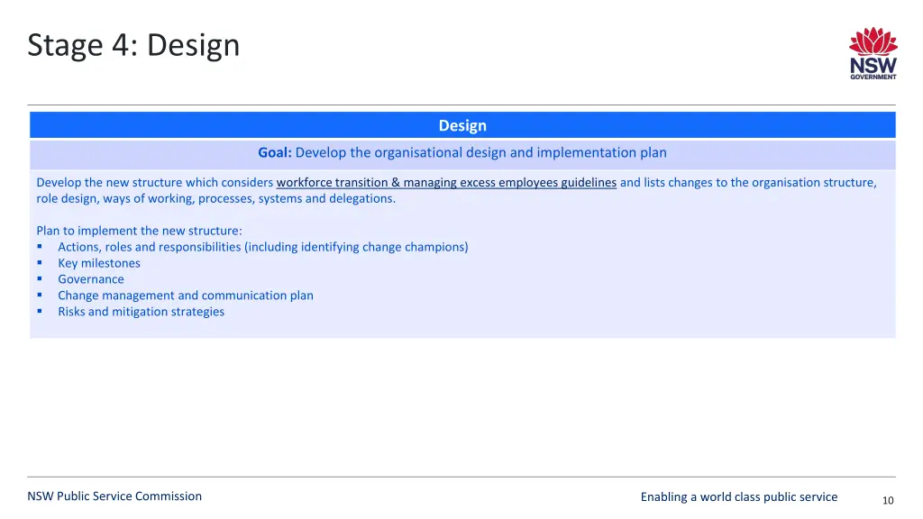 stage 4 design