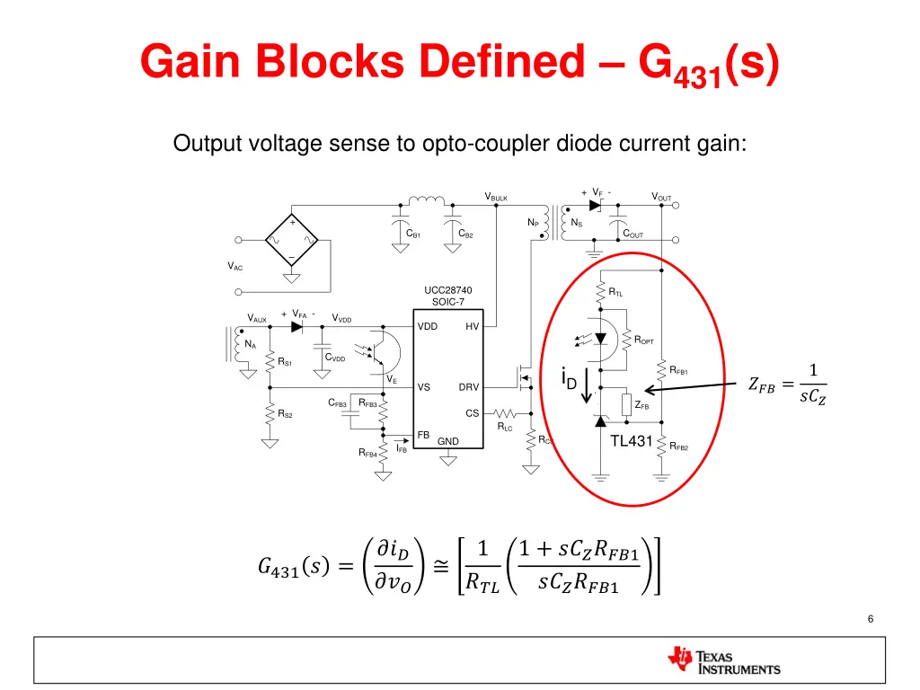 gain blocks defined g 431 s