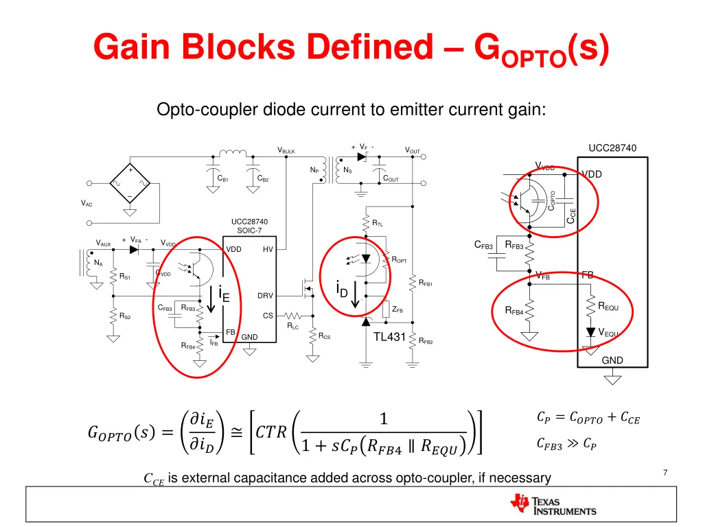 gain blocks defined g opto s