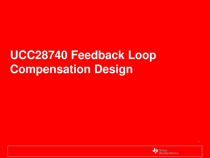 ucc28740 feedback loop compensation design