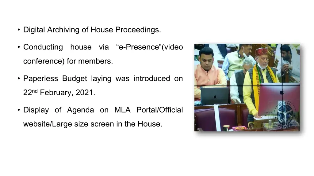 digital archiving of house proceedings