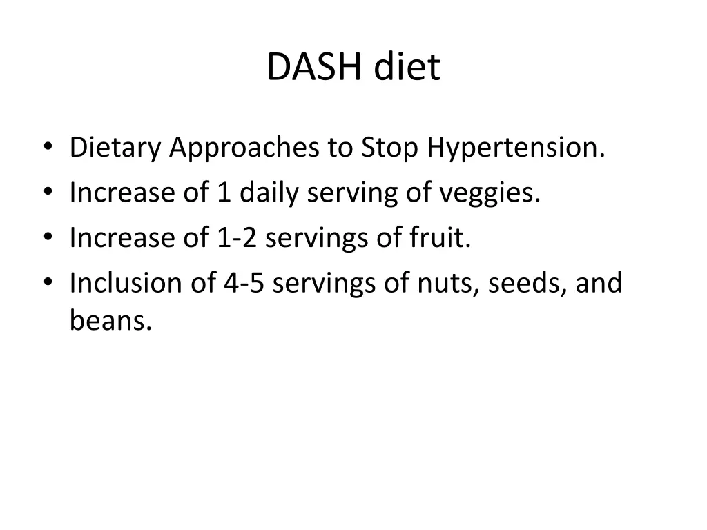 dash diet