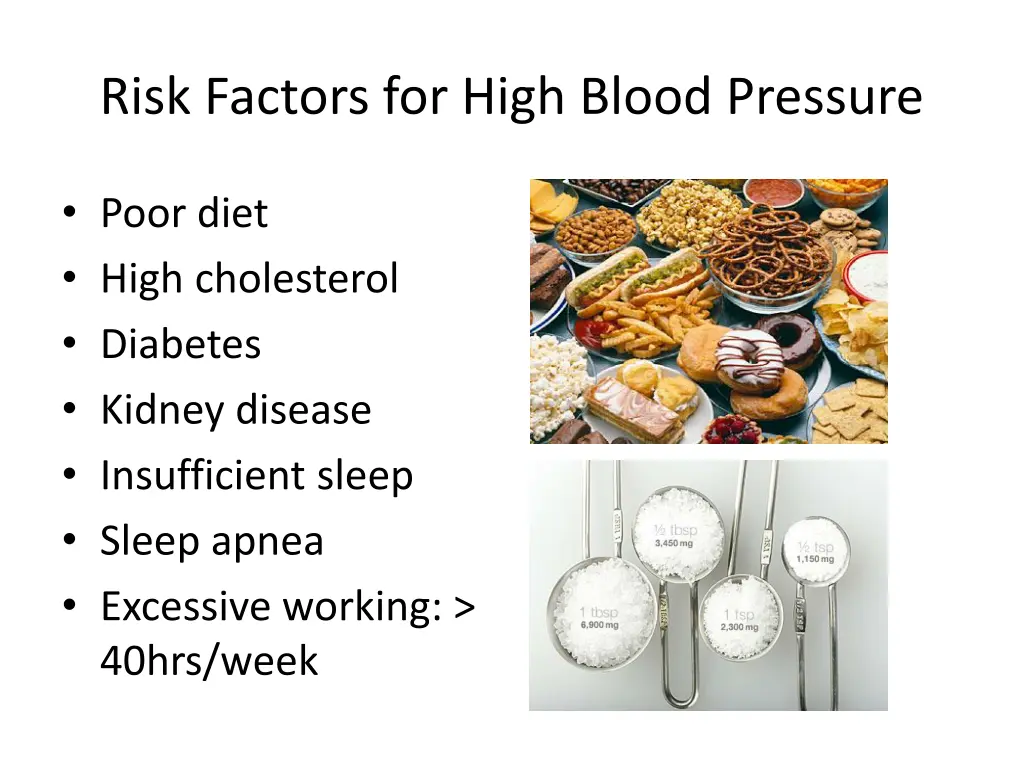 risk factors for high blood pressure 1