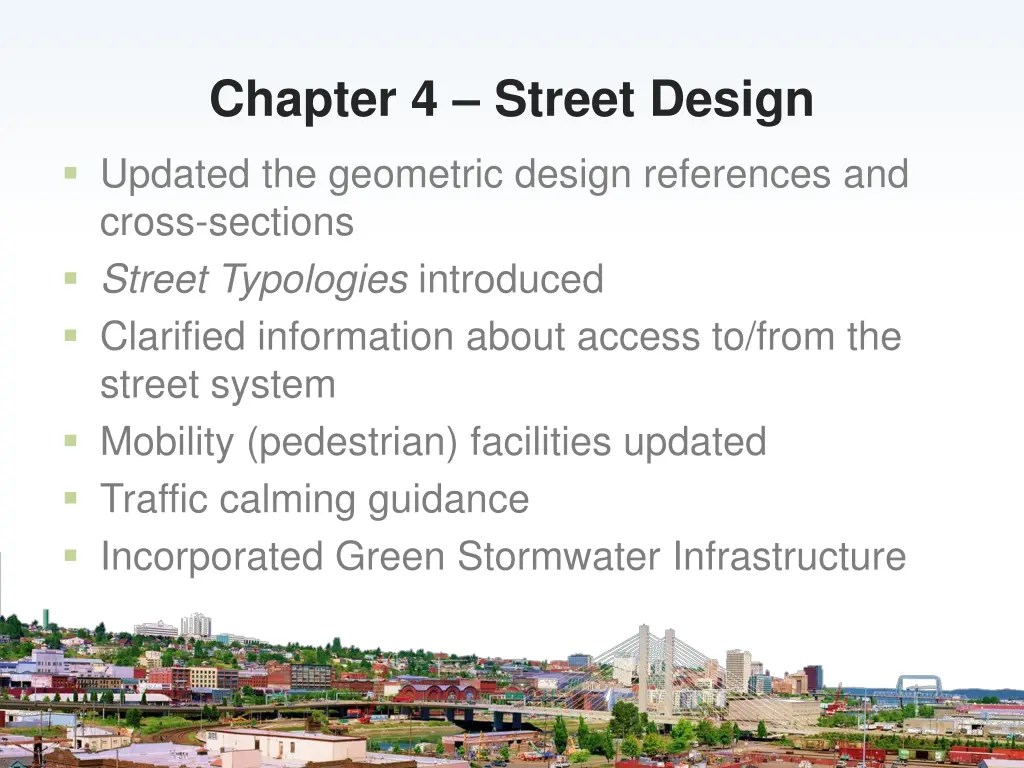 chapter 4 street design