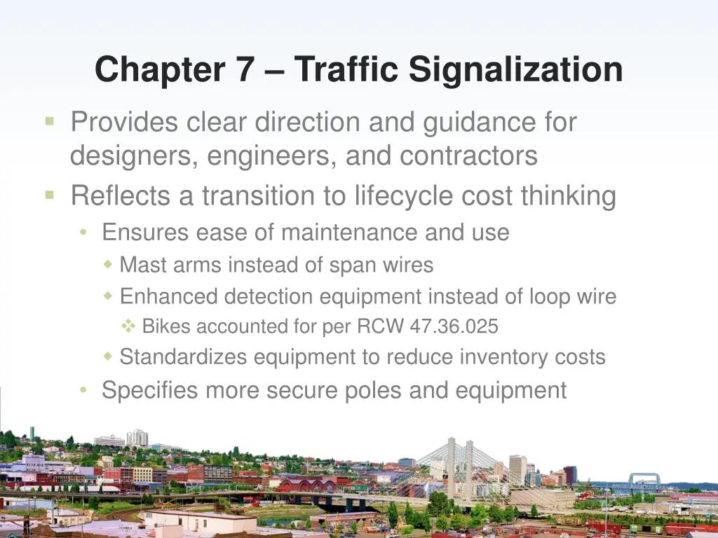 chapter 7 traffic signalization