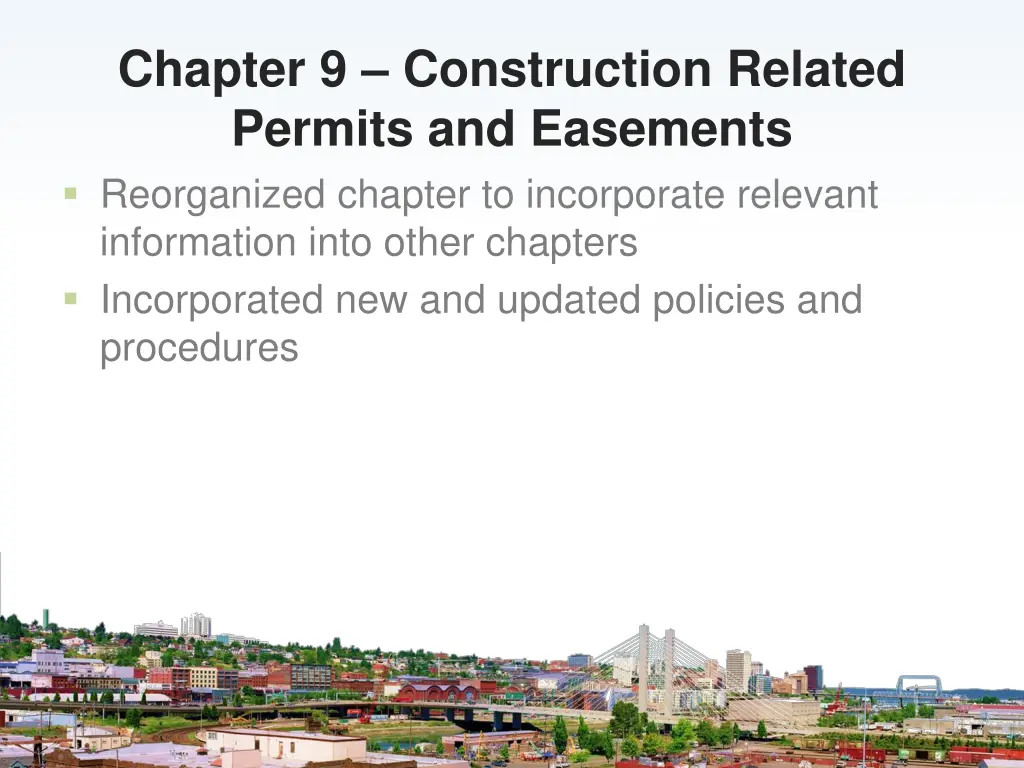 chapter 9 construction related permits