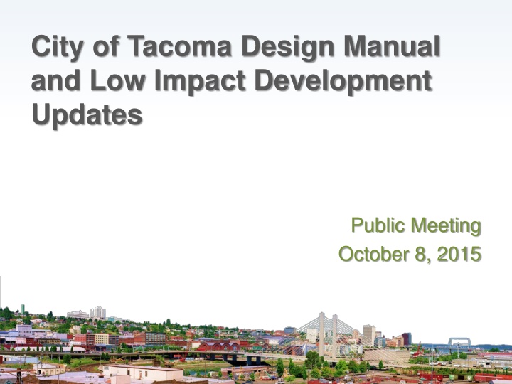 city of tacoma design manual and low impact