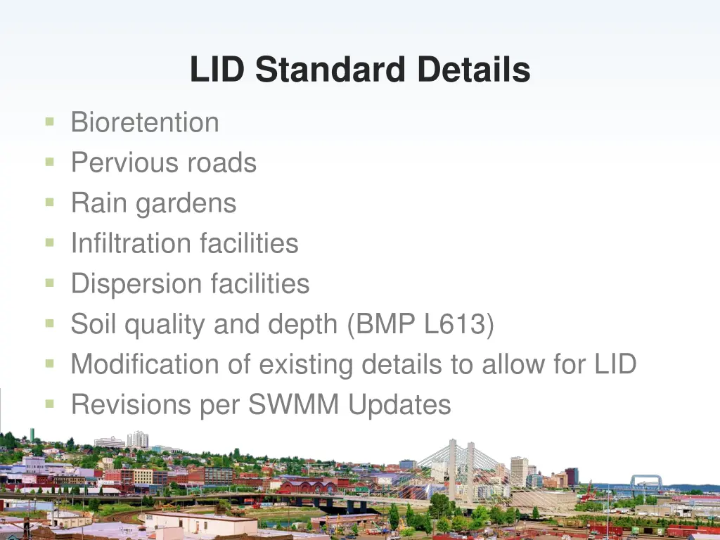 lid standard details