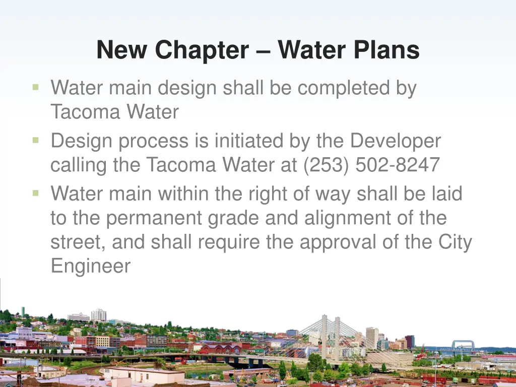 new chapter water plans