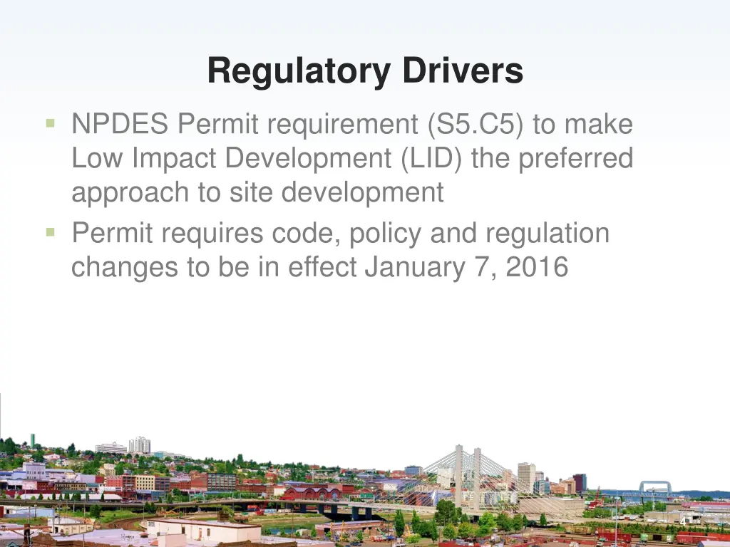 regulatory drivers