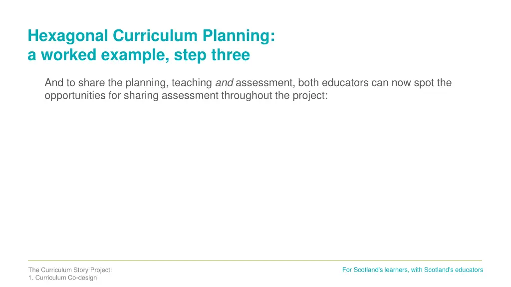 hexagonal curriculum planning a worked example 3