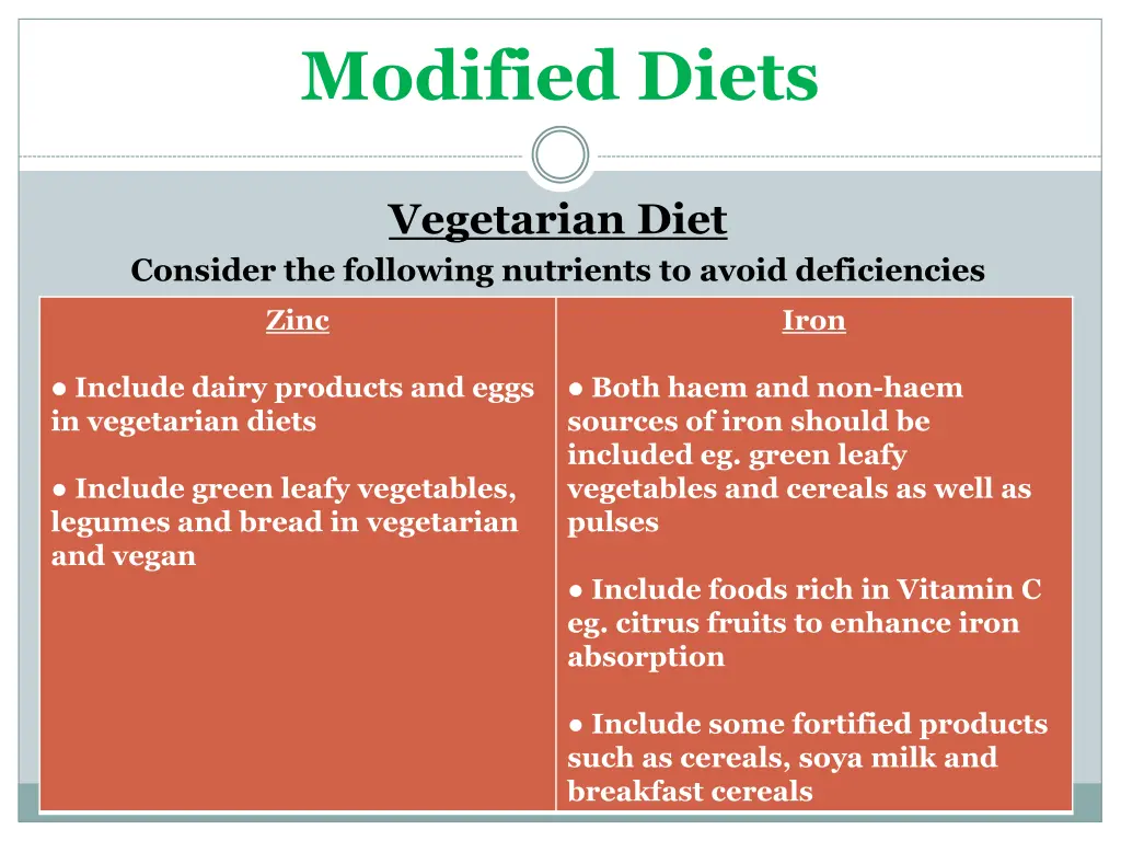 modified diets 11