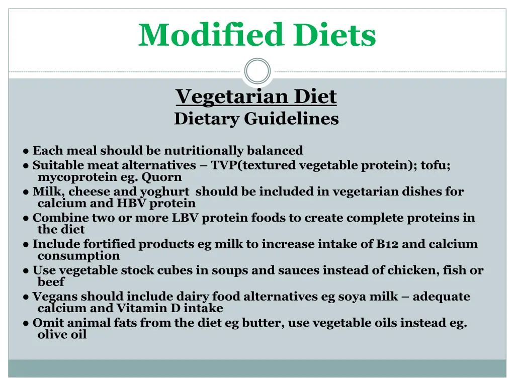 modified diets 8