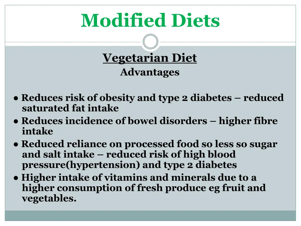 modified diets 9