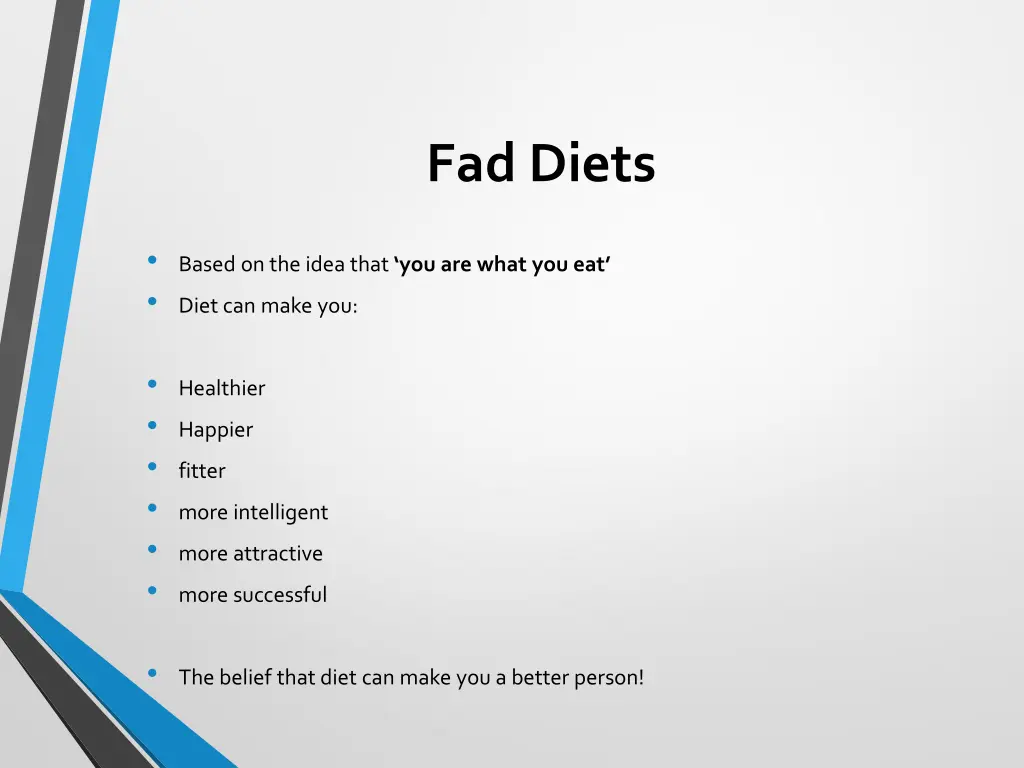 fad diets