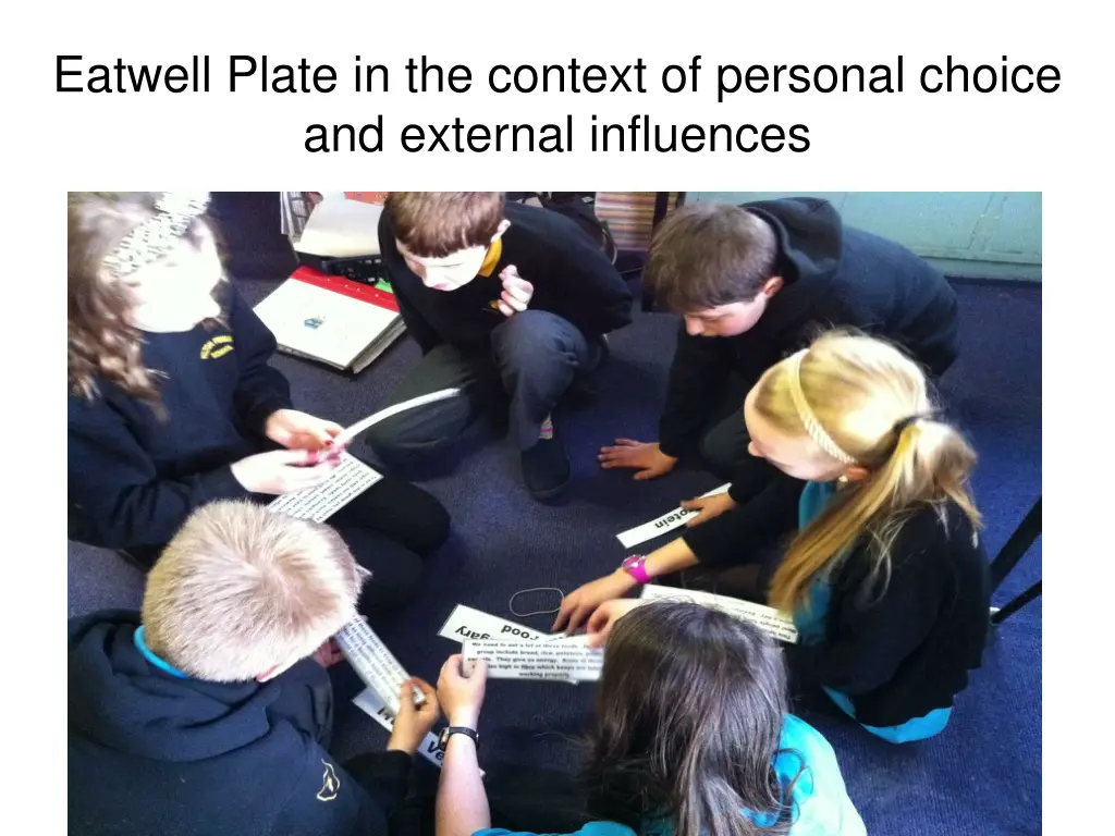 eatwell plate in the context of personal choice