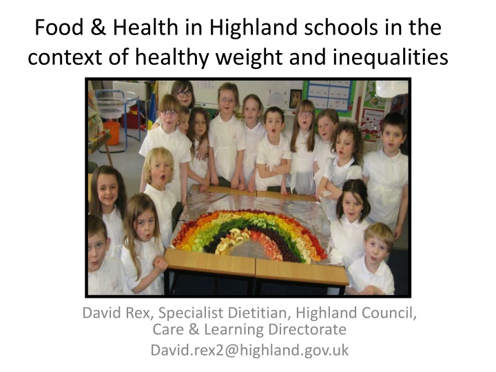 food health in highland schools in the context