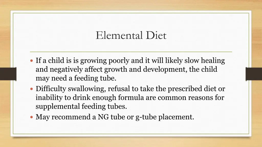 elemental diet 1