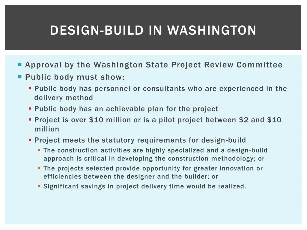 design build in washington