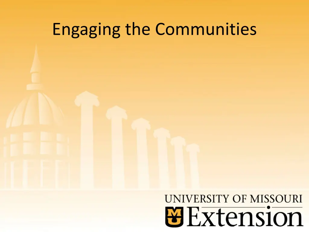 engaging the communities