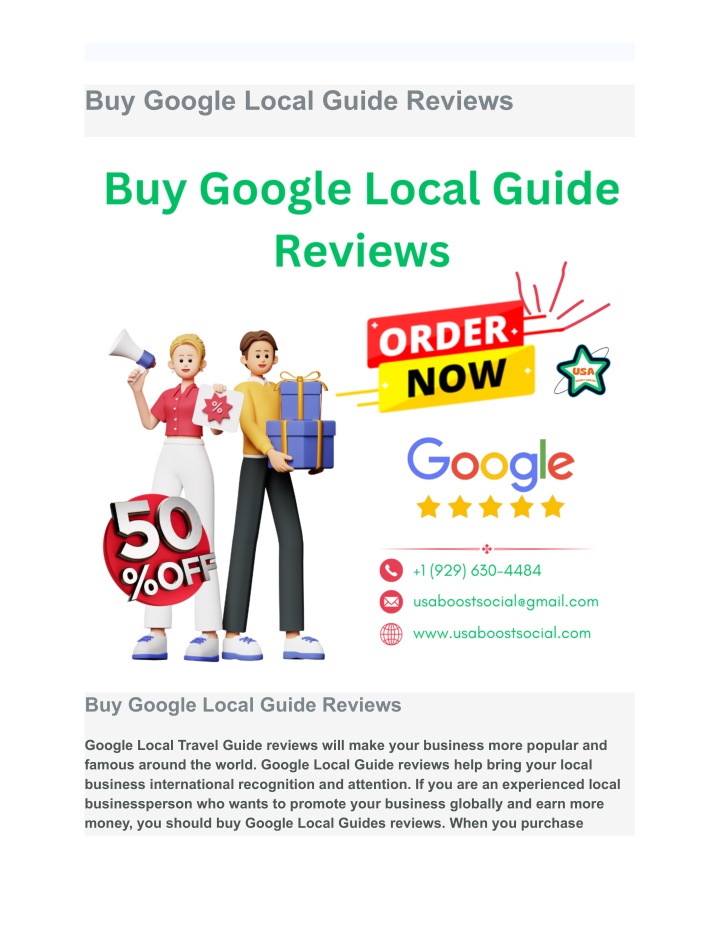 buy google local guide reviews