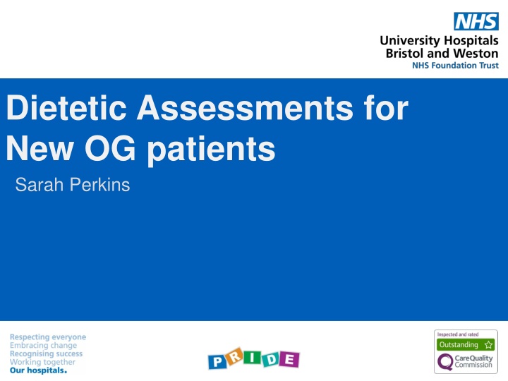 dietetic assessments for new og patients sarah