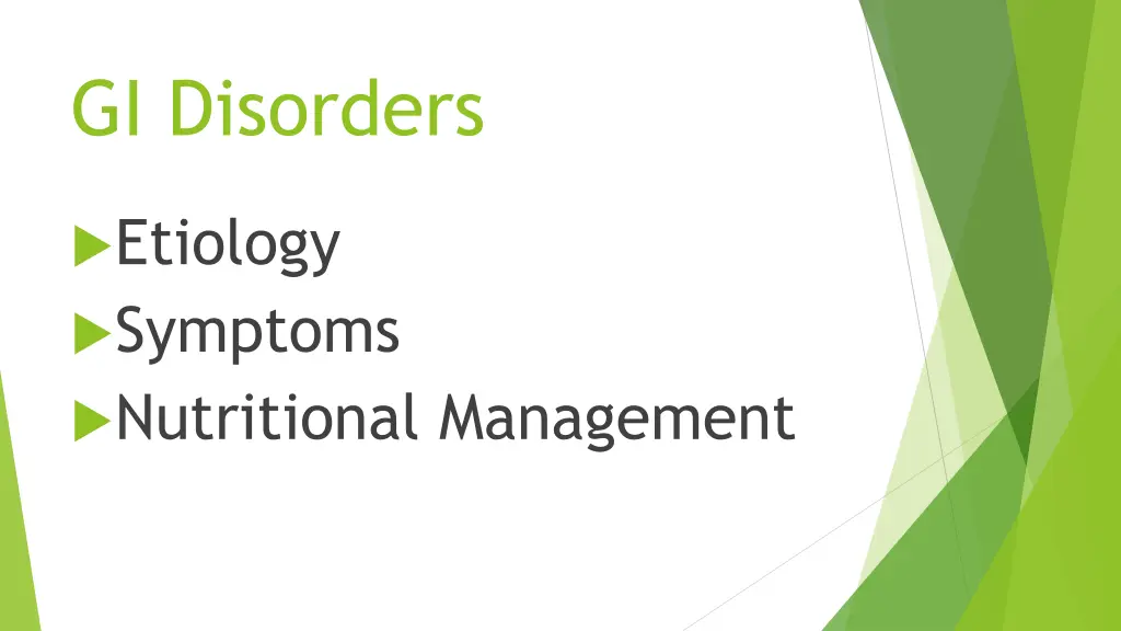 gi disorders